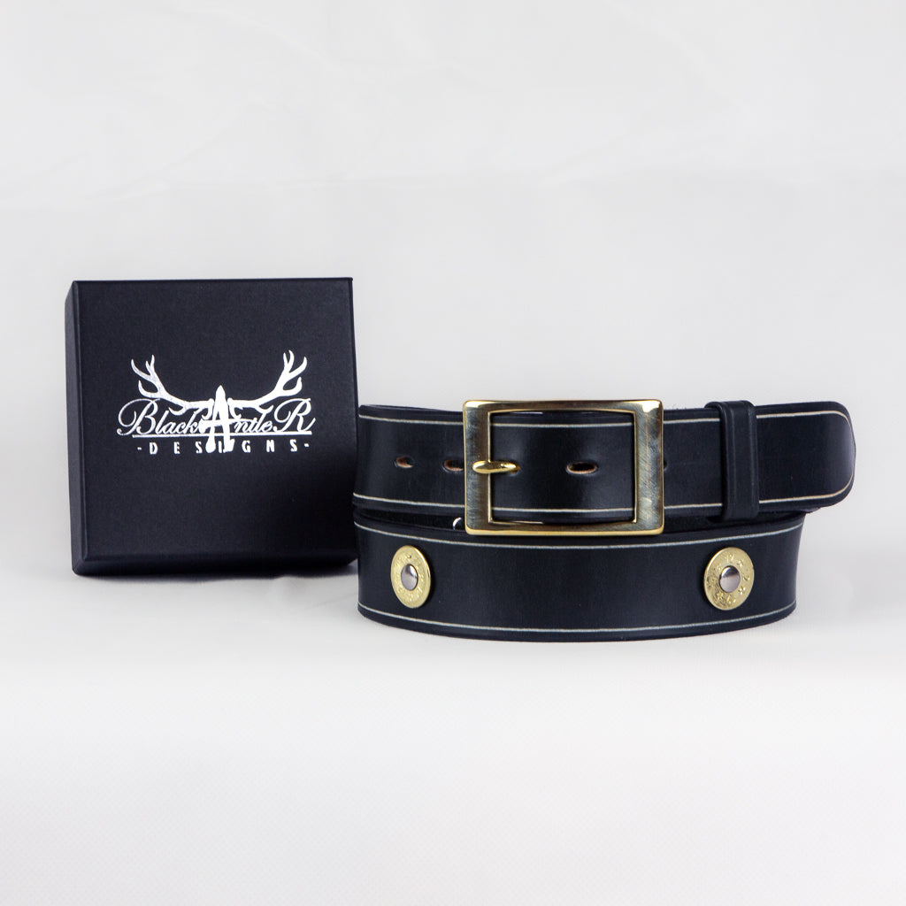 Black Sedgwick Cartridge Studded Belt – Black Antler Designs
